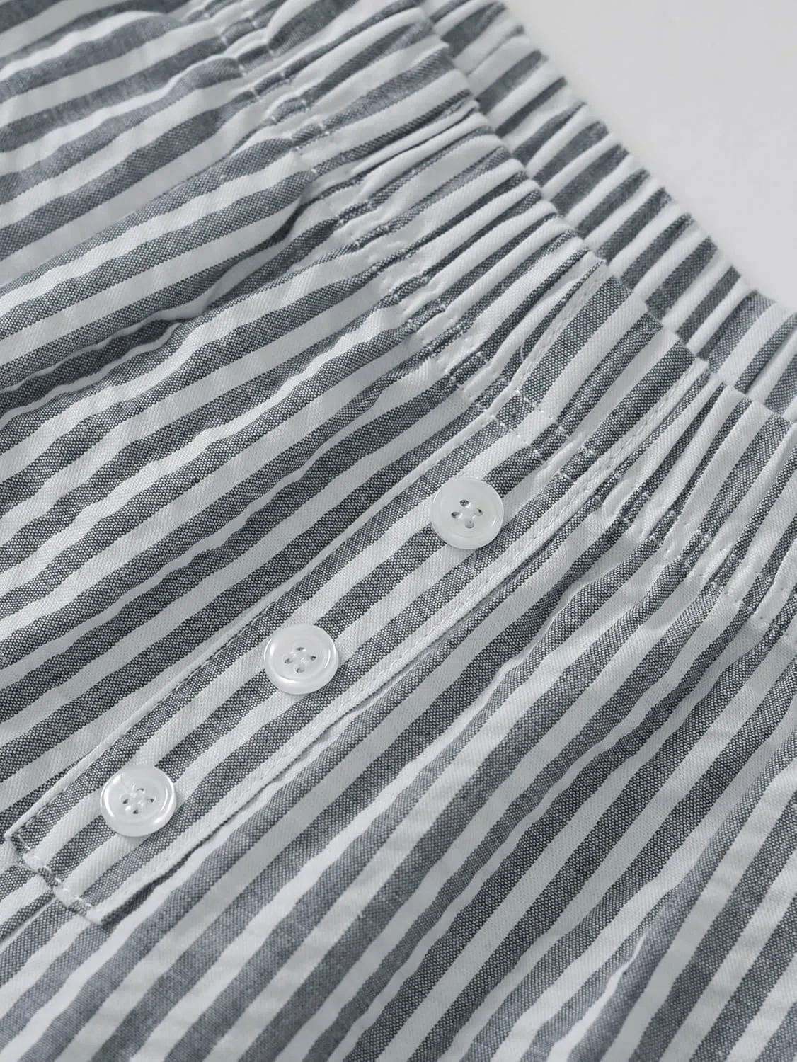 Latuza Women's 2 Pack Cotton Pajama Pants Seersucker Lounge Pants with Pockets