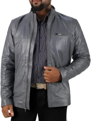 Laverapelle Men's Genuine Lambskin Leather Jacket (Black, Classic Jacket) - 1501135