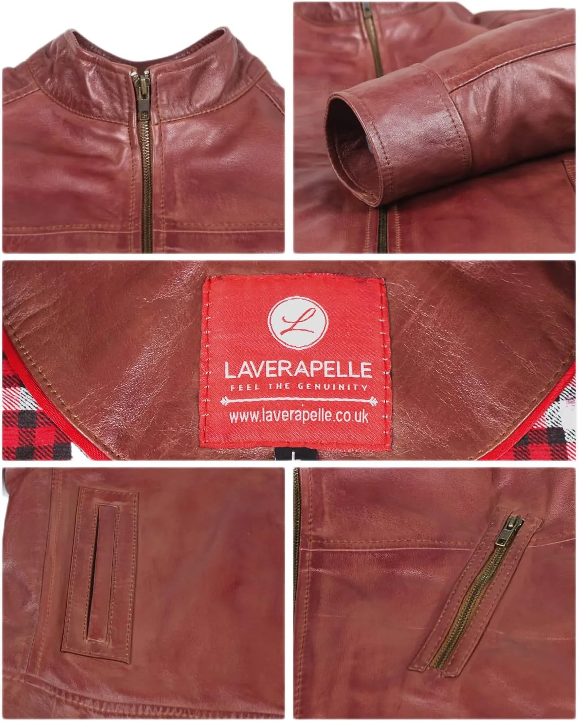 Laverapelle Men's Genuine Lambskin Leather Jacket (Black, Classic Jacket) - 1501210