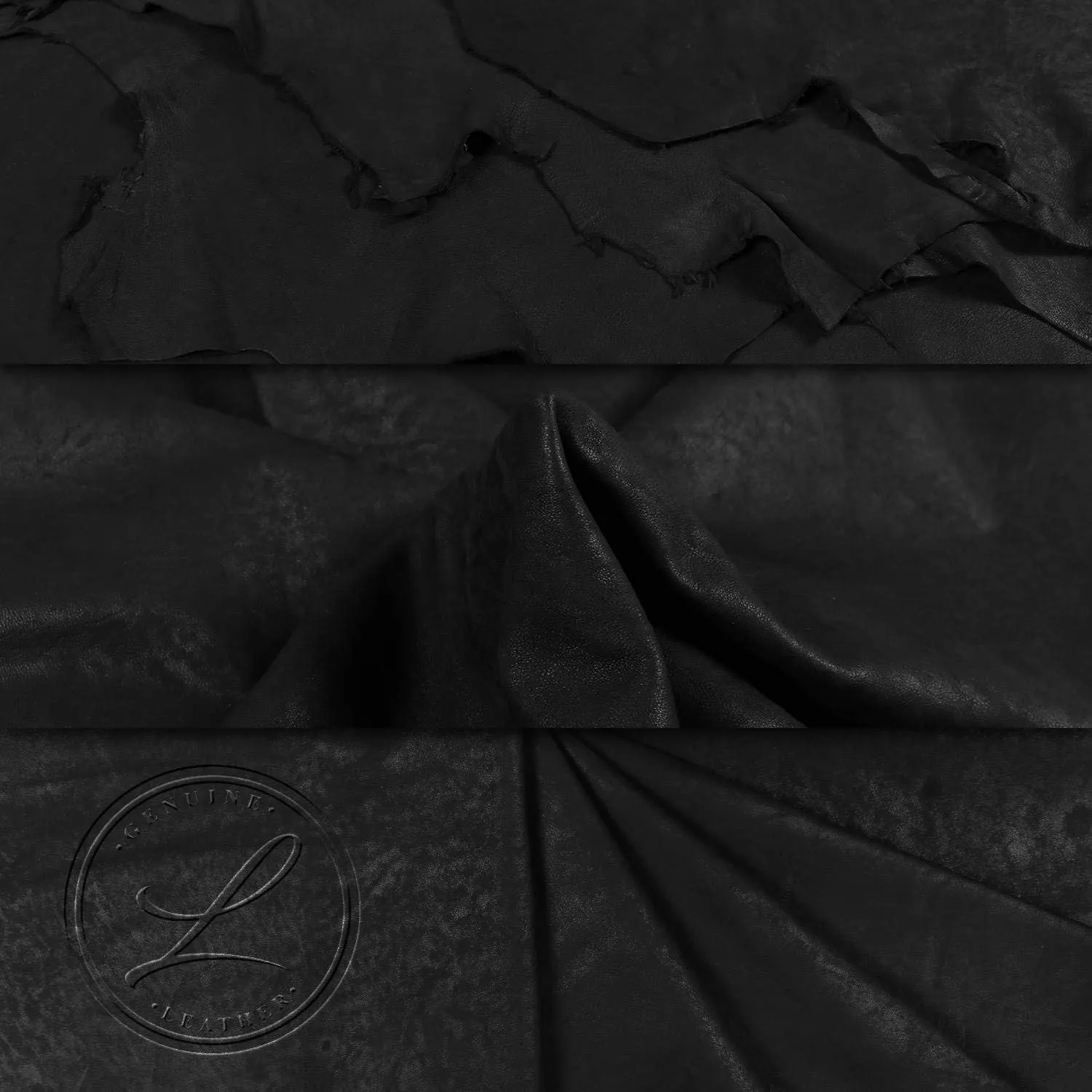 Laverapelle Men's Genuine Lambskin Leather Jacket (Black, Classic Jacket) - 1501811