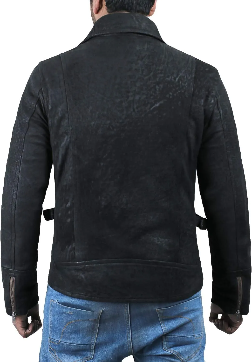 Laverapelle Men's Genuine Lambskin Leather Jacket (Black, Classic Jacket) - 1501811