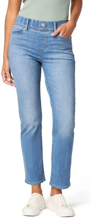 Levi Strauss Signature Gold Womens Totally Shaping Ultimate Pull-on Ankle Straight Jeans (Also Available in Plus)