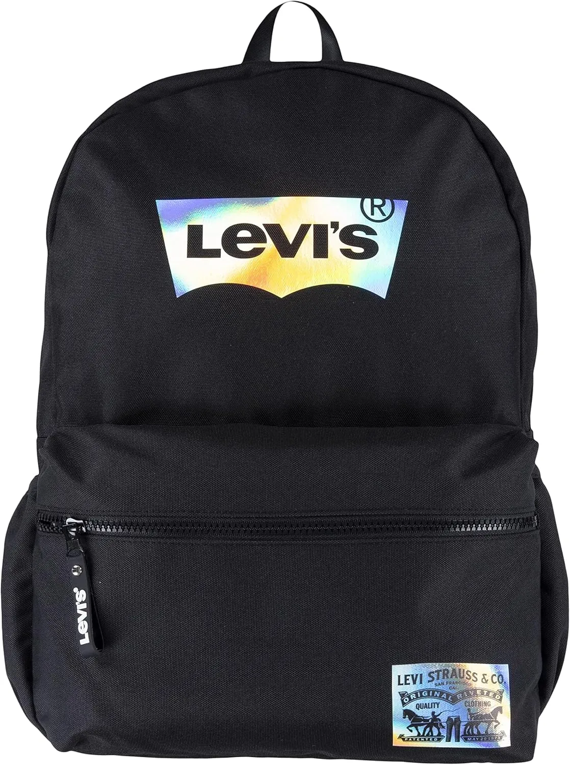 Levi's Unisex-Adults Classic Logo Backpack, Black Iridescent, One Size