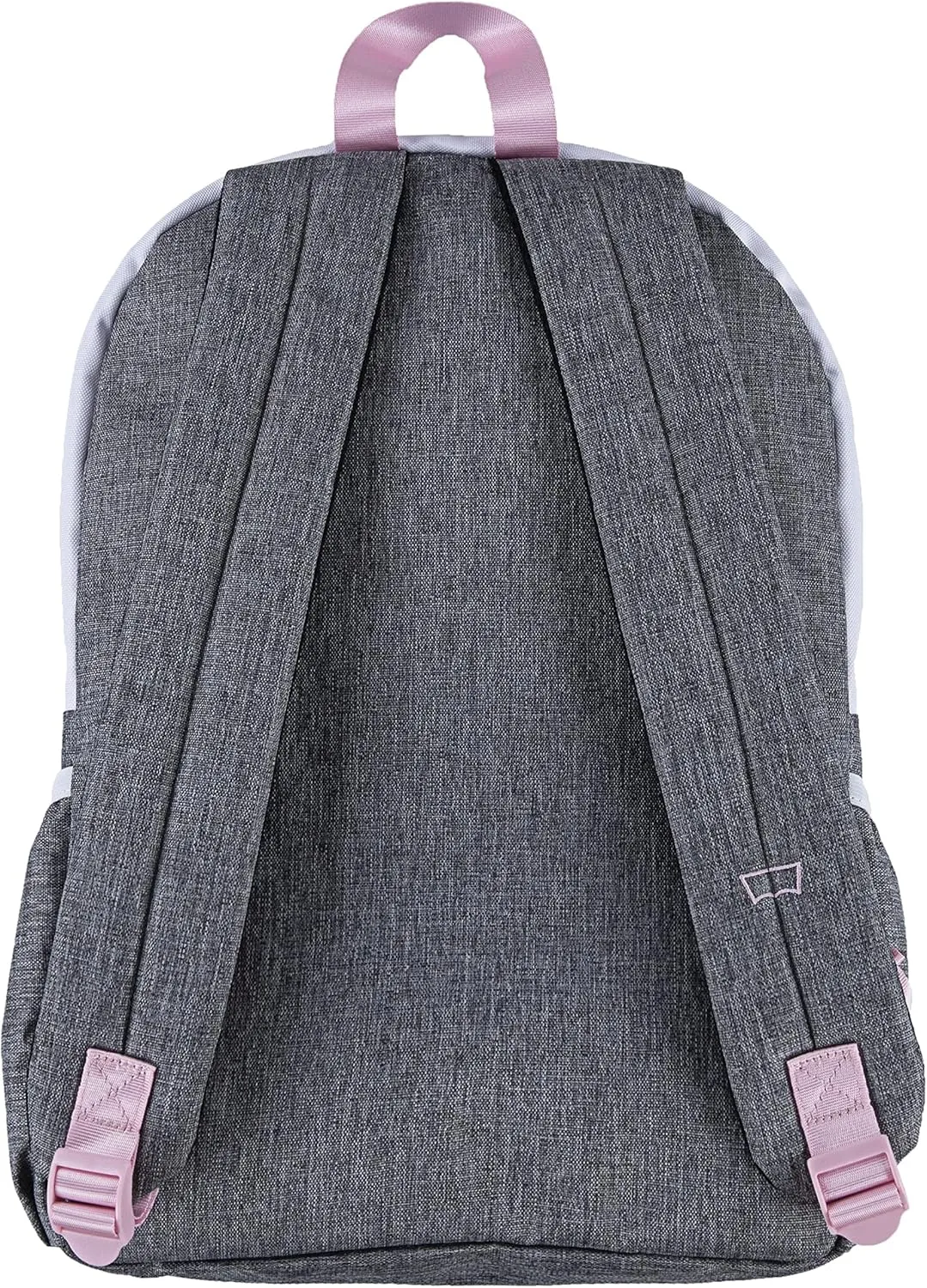 Levi's Unisex-Adults Classic Logo Backpack, Grey/Pink, One Size