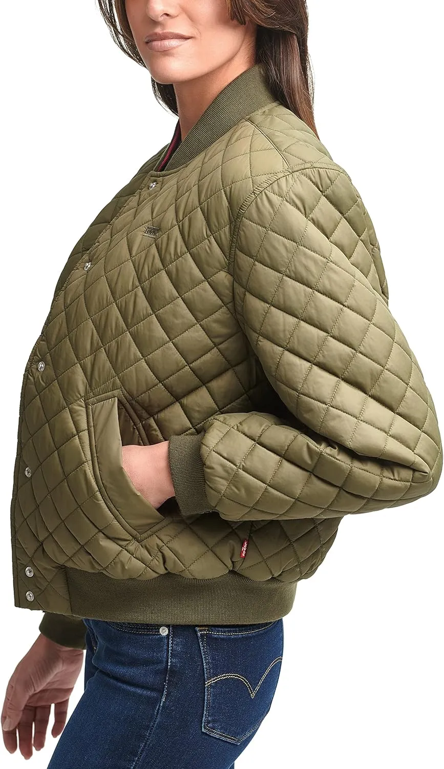 Levi's Women's Diamond Quilted Bomber Jacket (Regular & Plus Size)