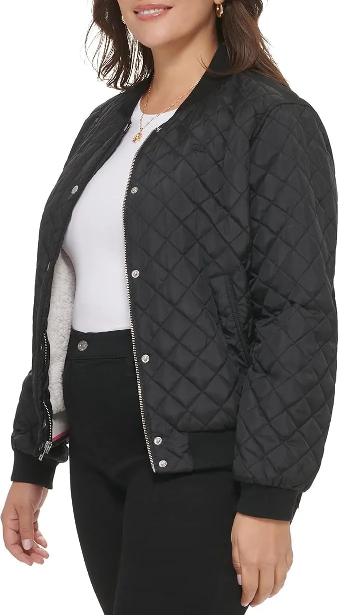 Levi's Women's Diamond Quilted Bomber Jacket (Regular & Plus Size)