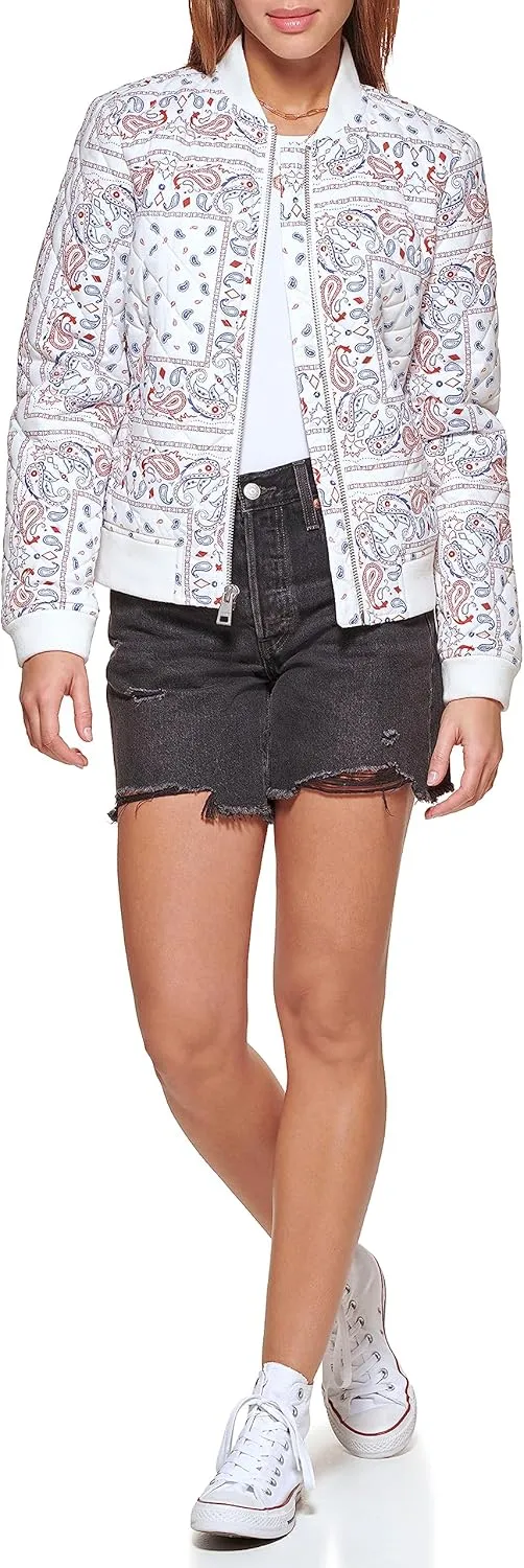 Levi's Women's Diamond Quilted Bomber Jacket (Regular & Plus Size)