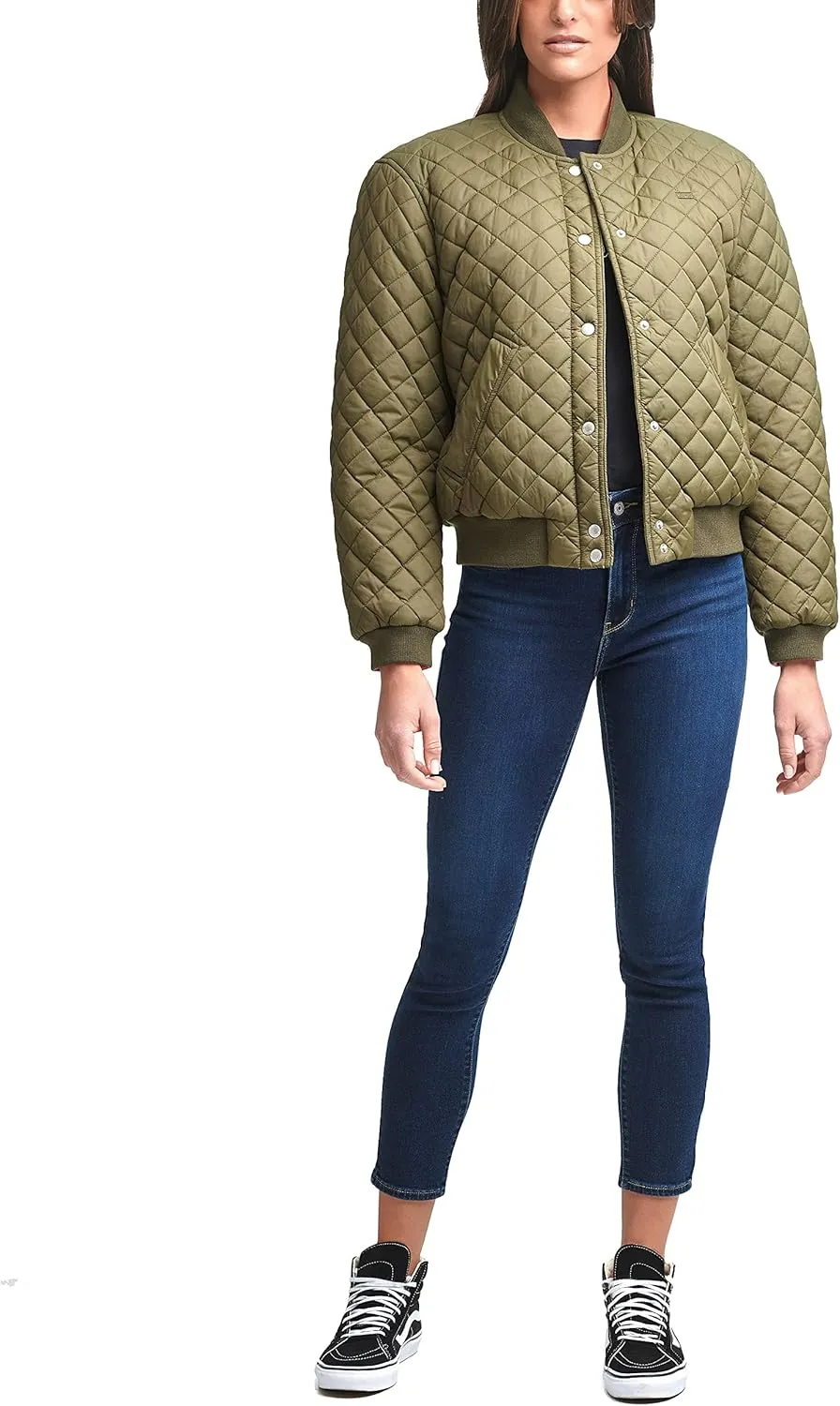 Levi's Women's Diamond Quilted Bomber Jacket (Regular & Plus Size)