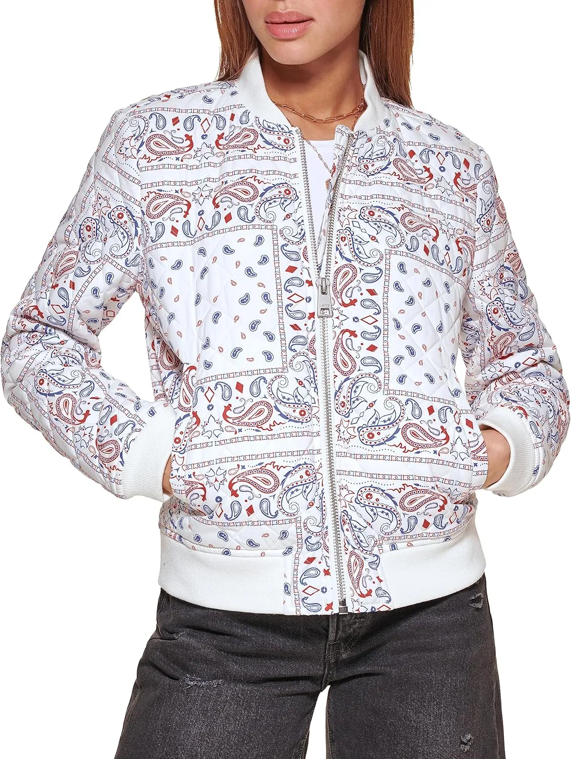 Levi's Women's Diamond Quilted Bomber Jacket (Regular & Plus Size)