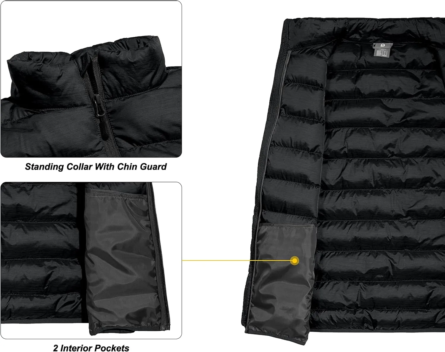 Little Donkey Andy Men's Lightweight Warm Puffer Vest Thermal Golf Sleeveless Jacket for Outdoor Hiking Travel Casual