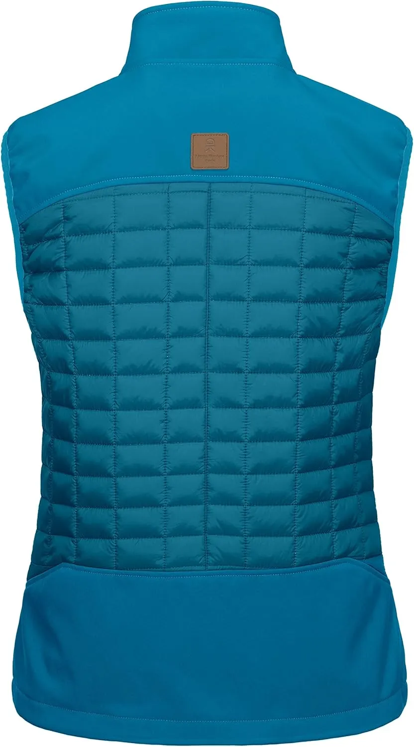 Little Donkey Andy Women's Lightweight Puffer Vest, Warm Outdoor Sleeveless Jacket for Hiking Travel Running Golf
