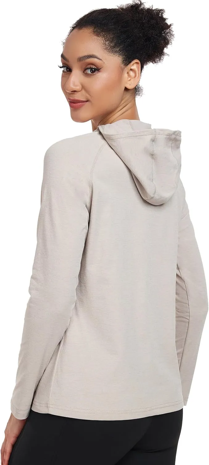 Little Donkey Andy Women's Quick Dry Sun Protection UPF Hoodie Shirt Long Sleeve Breathable for Fishing Hiking Outdoor