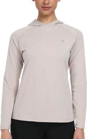 Little Donkey Andy Women's Quick Dry Sun Protection UPF Hoodie Shirt Long Sleeve Breathable for Fishing Hiking Outdoor