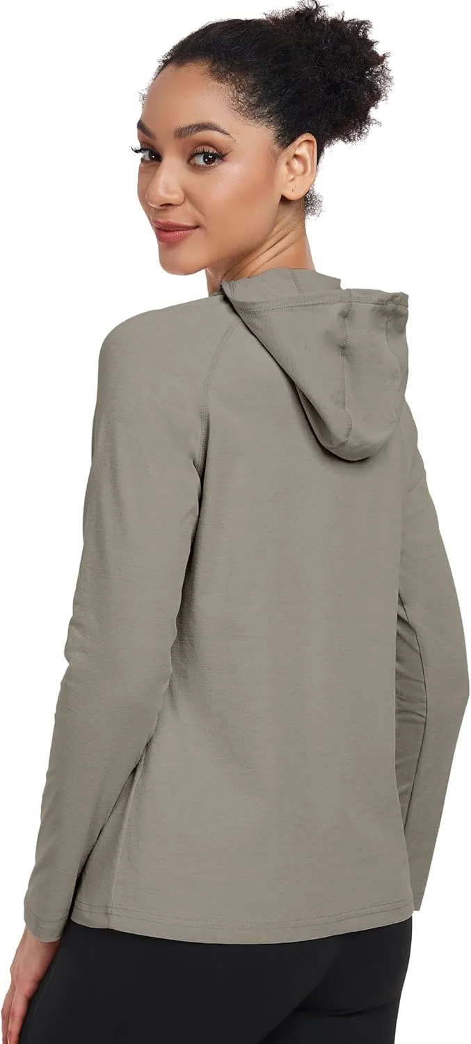 Little Donkey Andy Women's Quick Dry Sun Protection UPF Hoodie Shirt Long Sleeve Breathable for Fishing Hiking Outdoor