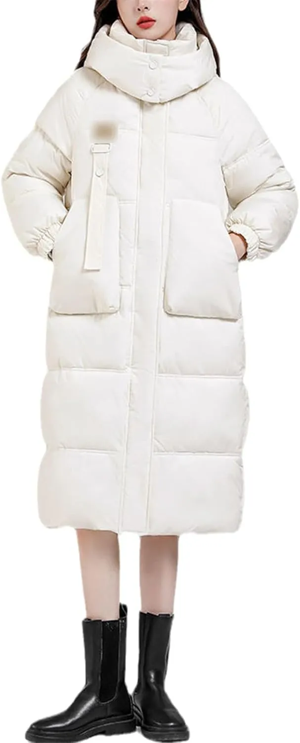 Long Winter Down Cotton Coat Women Windproof Overcoat Thicken Warm Cotton-Padded Women Jacket Puffer Parkas Outwear