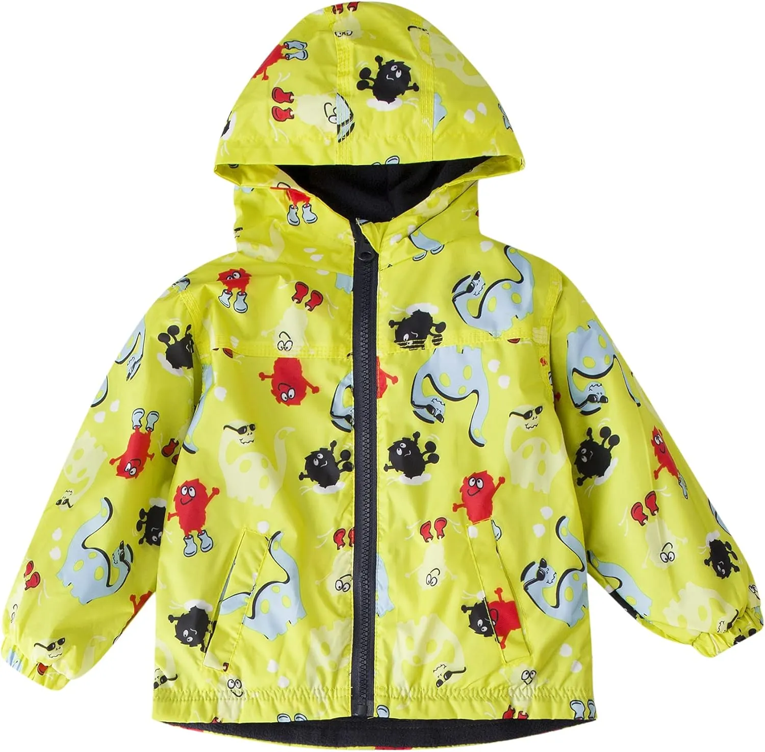 LZH Toddler Boys Girls Raincoat Waterproof Hooded Jacket Dinosaur Coat Pants Suit