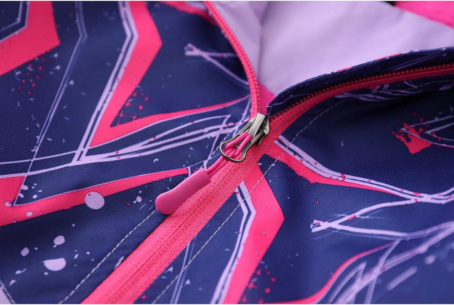 M2C Boys Girls Hooded Color Block Waterproof Fleece Lined Windbreaker Jacket