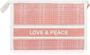 Makeup Bag Travel Toiletry Organizer Pouch for Women, Cosmetic Case Compartments, Cute Tweed Fabric Travel Accessories Storage Clutch (Makeup Bag - Tweed Pink)