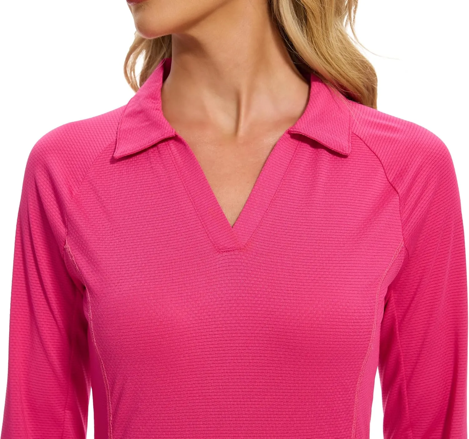 MathCat Women's Long Sleeve Golf Shirts UPF50  Quickly Dry Tennis Polo Lightweight Sports Athletic Tops