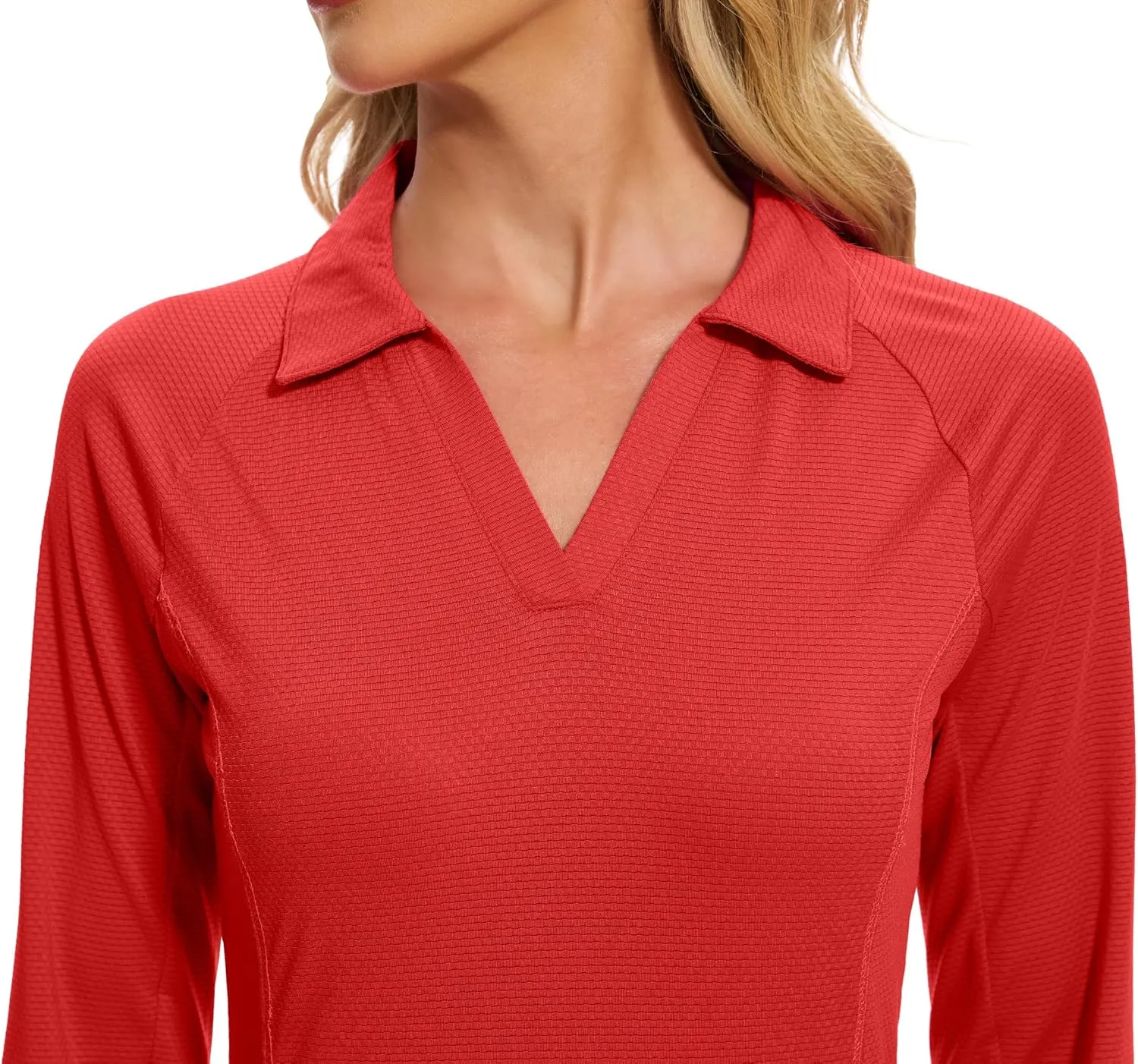 MathCat Women's Long Sleeve Golf Shirts UPF50  Quickly Dry Tennis Polo Lightweight Sports Athletic Tops