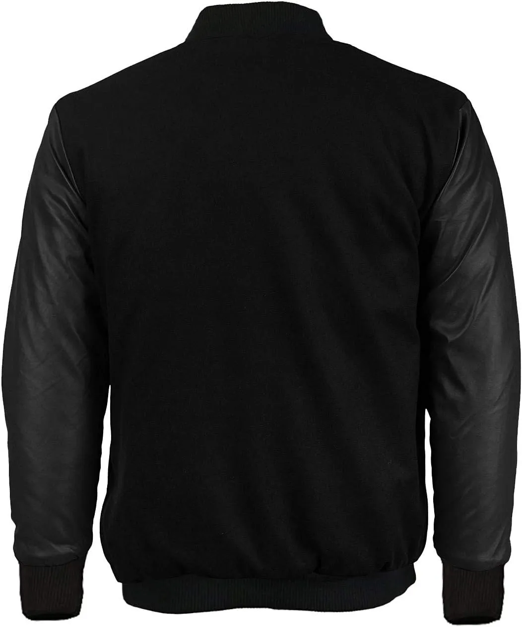 Maximos Men's LMJ Snap Button Front Classic Varsity Jacket