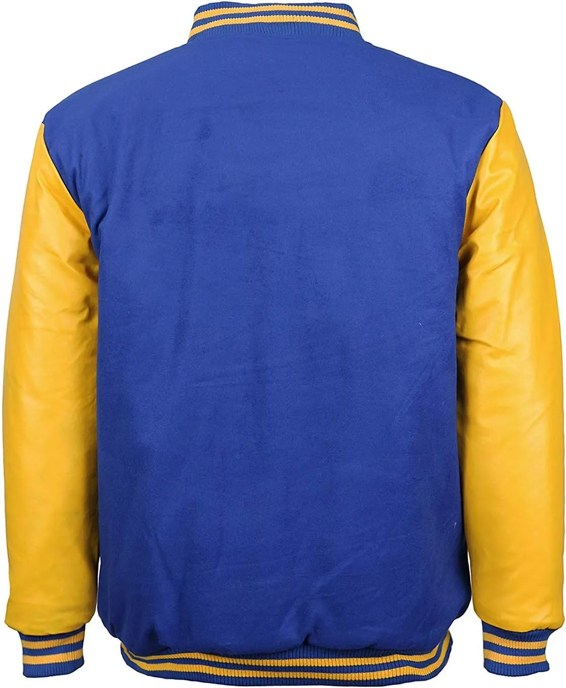 Maximos Men's LMJ Snap Button Front Classic Varsity Jacket