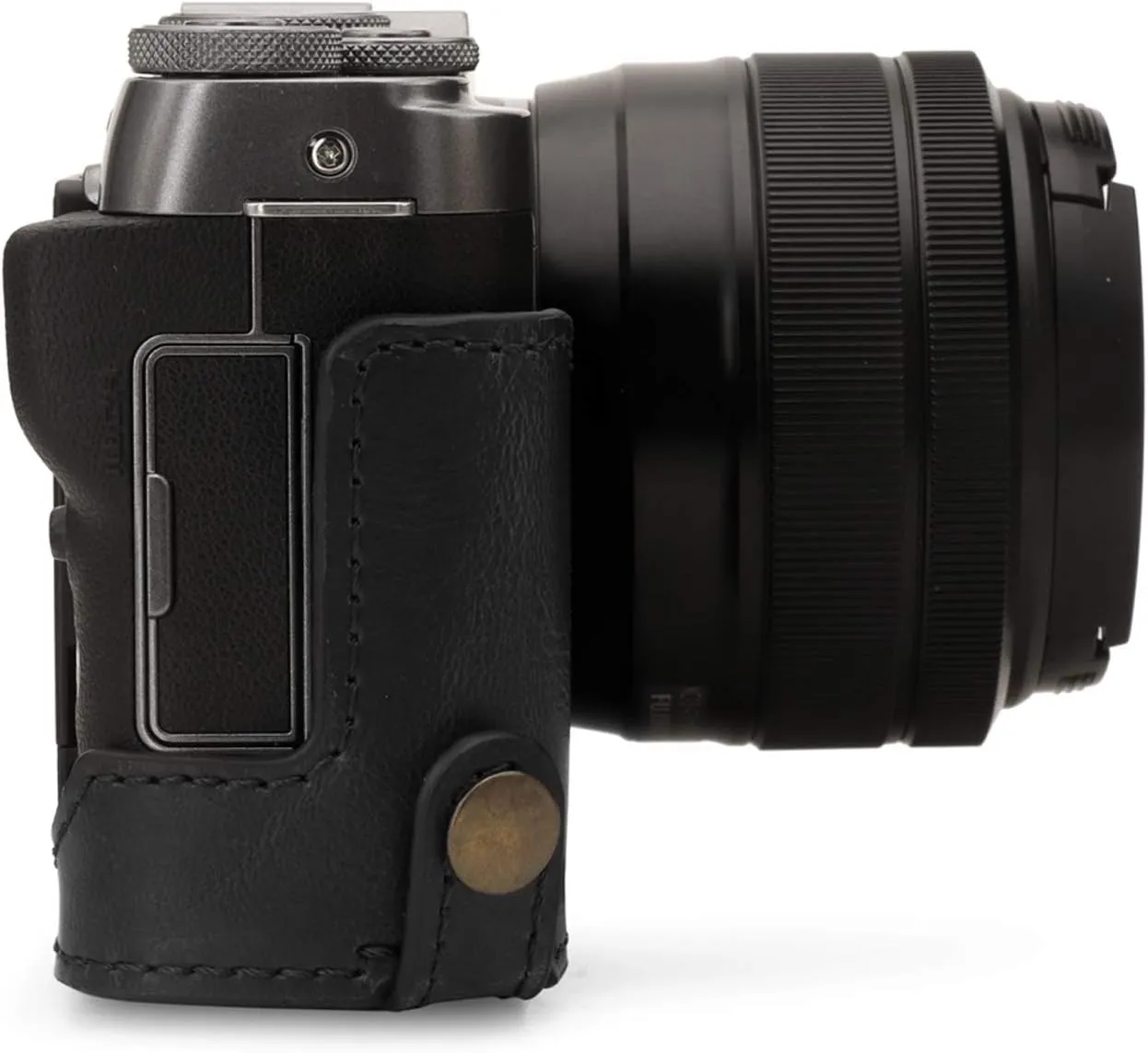 MegaGear Ever Ready Leather Camera Half Case Compatible with Fujifilm X-A7