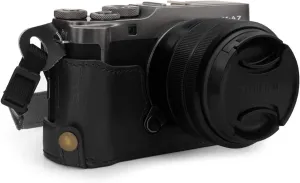 MegaGear Ever Ready Leather Camera Half Case Compatible with Fujifilm X-A7