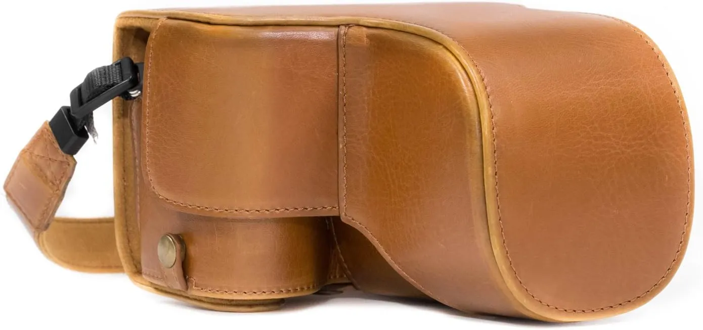 MegaGear MG1014 Ever Ready Leather Camera Case compatible with Sony Alpha A6500