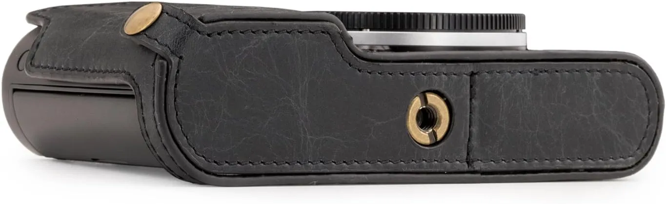 MegaGear MG1283 Leica TL2, TL Ever Ready Genuine Leather Camera Half Case with Battery Access