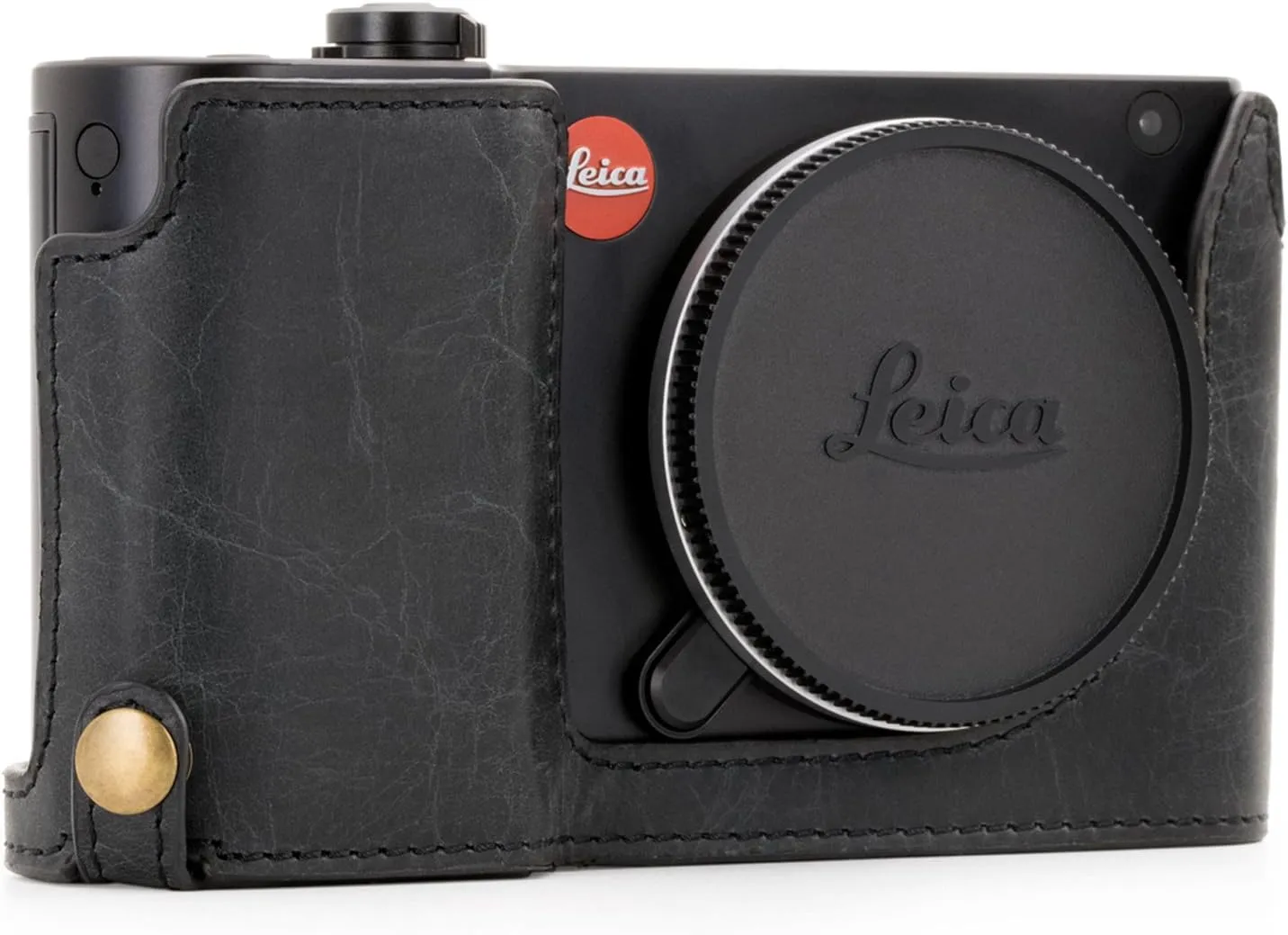 MegaGear MG1283 Leica TL2, TL Ever Ready Genuine Leather Camera Half Case with Battery Access