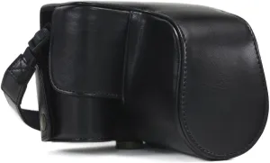 MegaGear Nikon Coolpix B700 Ever Ready Leather Camera Case and Strap- Black - MG920