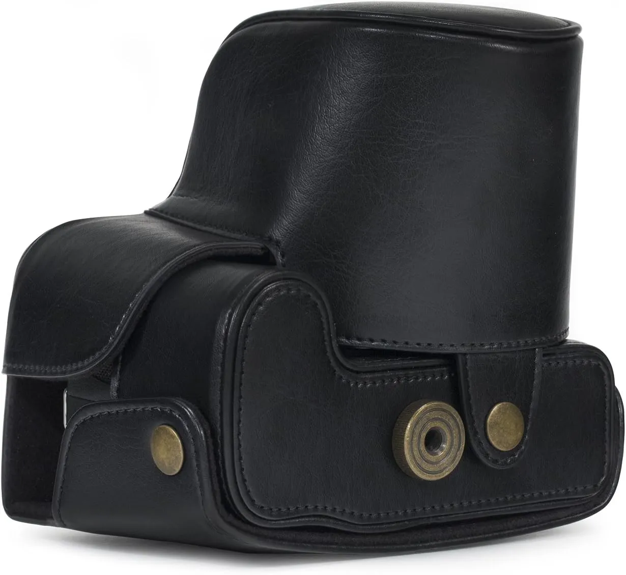 MegaGear Nikon Coolpix B700 Ever Ready Leather Camera Case and Strap- Black - MG920