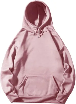 Men's Casual Hooded Sweatshirts Oversized Lightweight Hoodie Sweatshirt Comfy Gym Drawstring Sweatshirts With Pockets