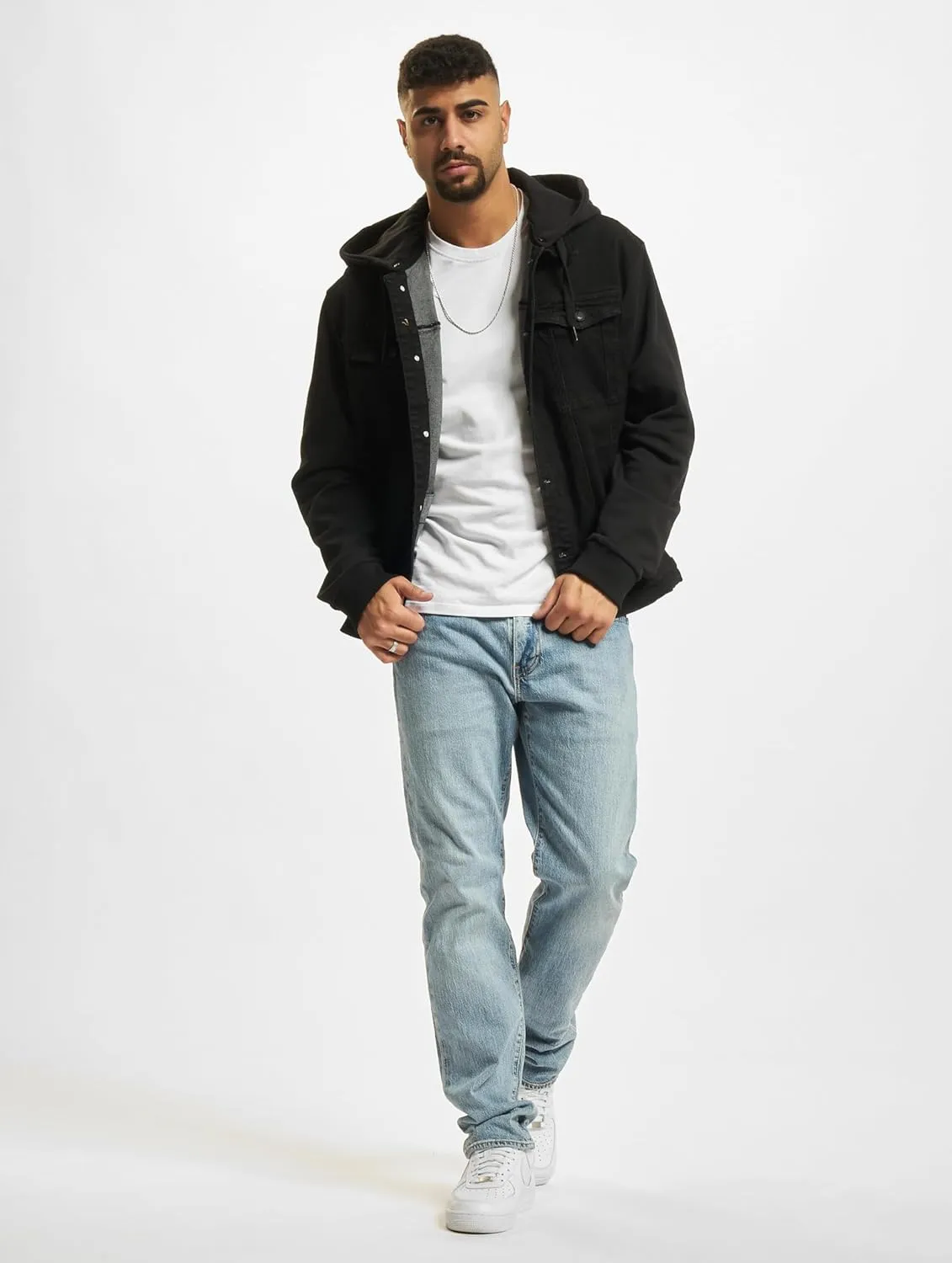 Men's Cradock Denim Sweat Jacket Black/Black