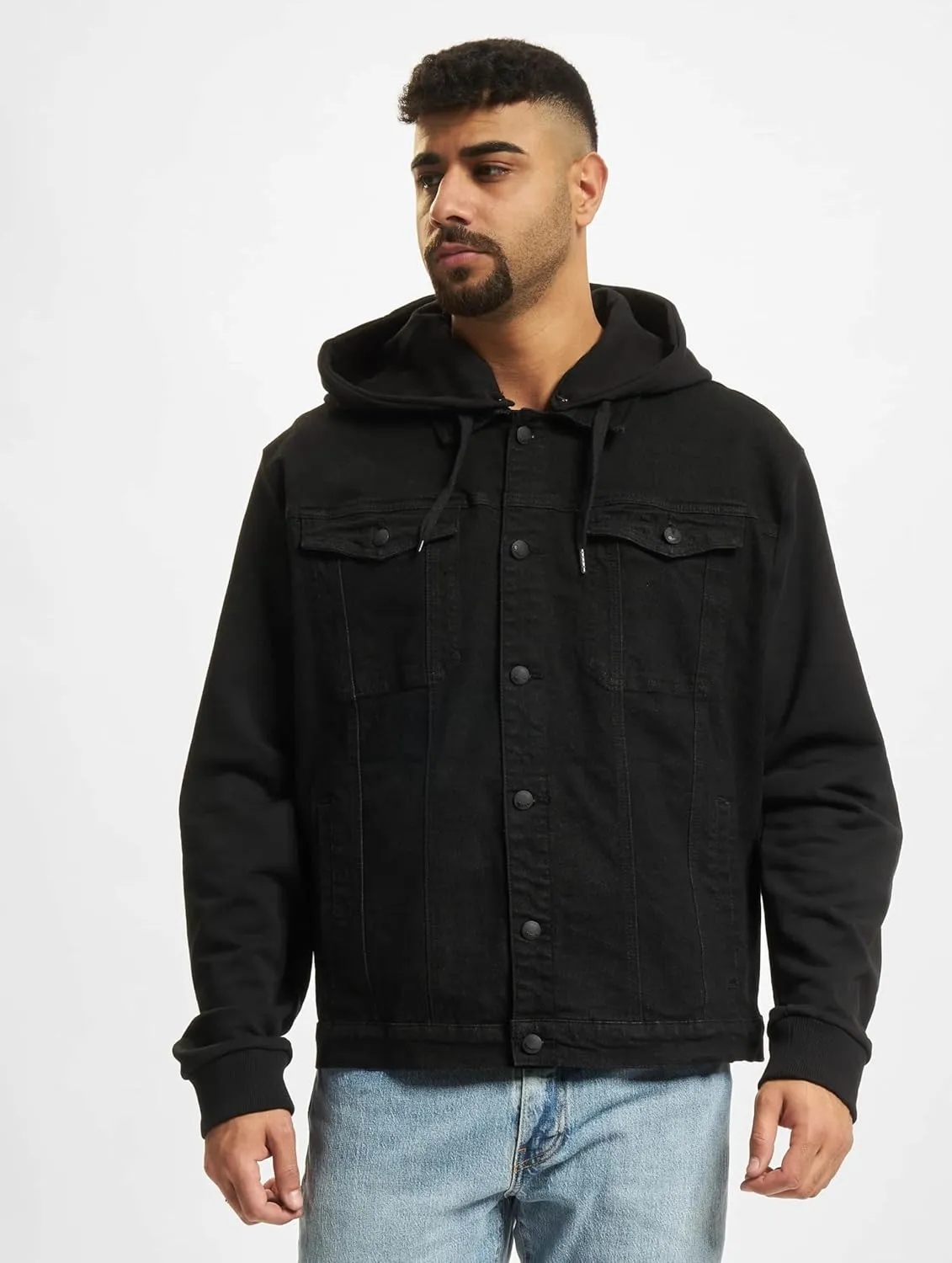 Men's Cradock Denim Sweat Jacket Black/Black