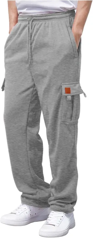 Mens Fashion Pants with Multi-Pocket Mens 2023 Classic Fit Fashion Work Trousers Hiking Outdoor Joggers Cargo Pants