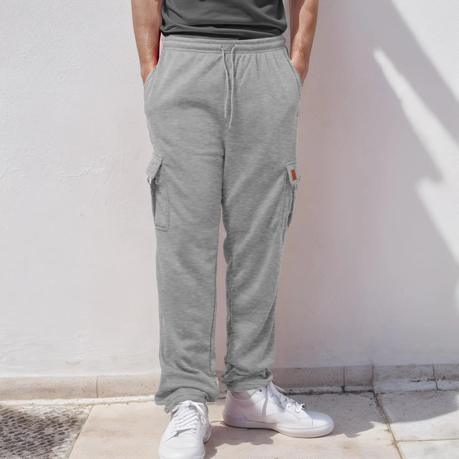 Mens Fashion Pants with Multi-Pocket Mens 2023 Classic Fit Fashion Work Trousers Hiking Outdoor Joggers Cargo Pants