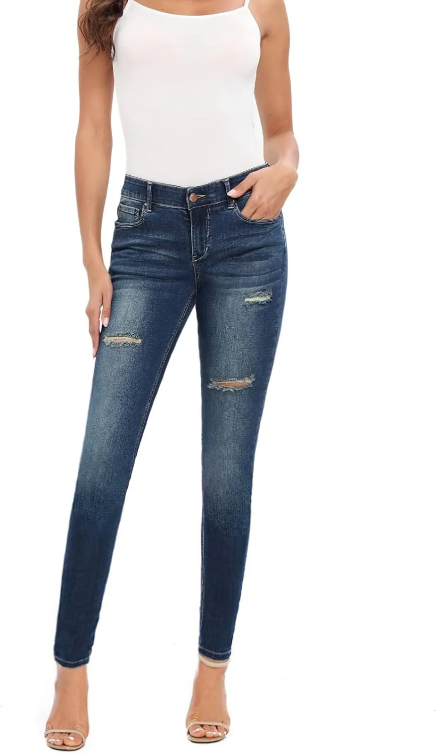 MetHera Women's Le Mel Classic Stretch Skinny Shaping Jeans