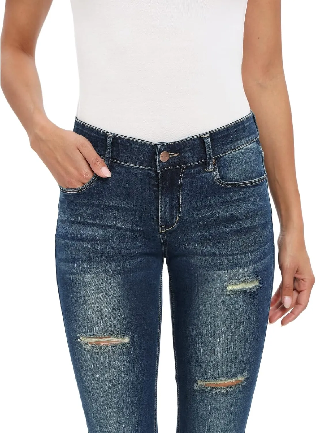 MetHera Women's Le Mel Classic Stretch Skinny Shaping Jeans