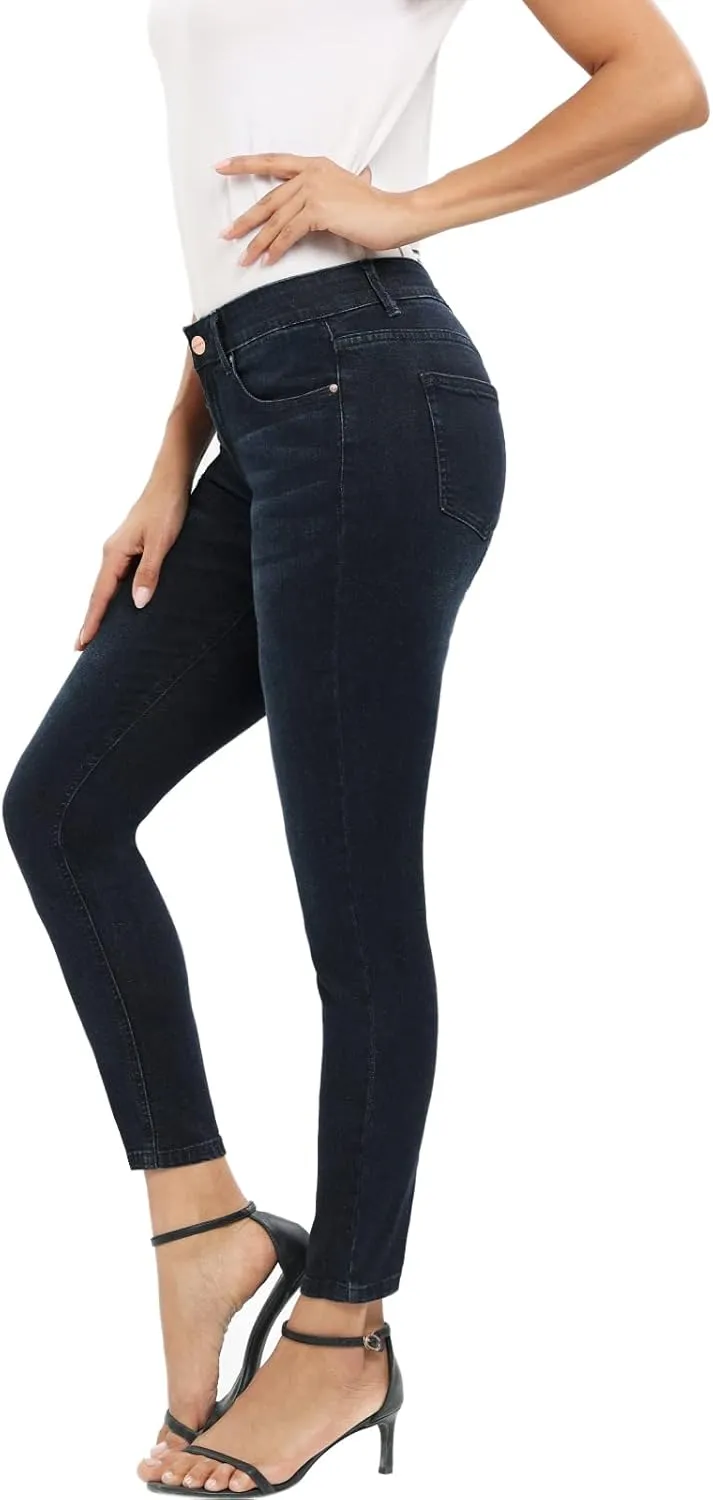 MetHera Women's Le Mel Classic Stretch Skinny Shaping Jeans