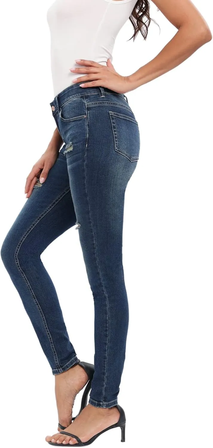 MetHera Women's Le Mel Classic Stretch Skinny Shaping Jeans