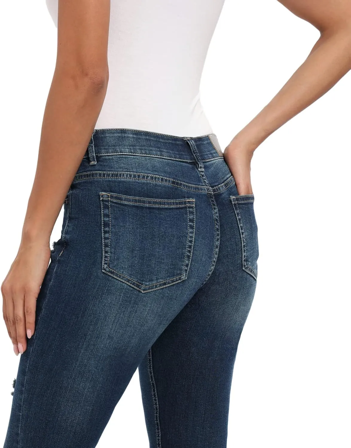 MetHera Women's Le Mel Classic Stretch Skinny Shaping Jeans
