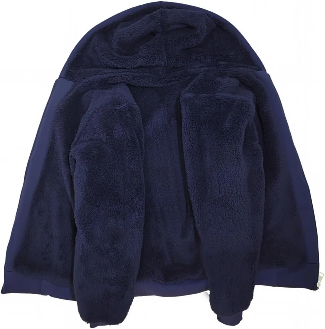 MINANUO Hoodies for Men Full Zip Up Sherpa Lined Sports Sweatshirts Mens Winter Fleece Fabric Jacket with Hood