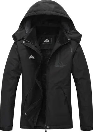 MOERDENG Women's Grey Winter Ski Jacket