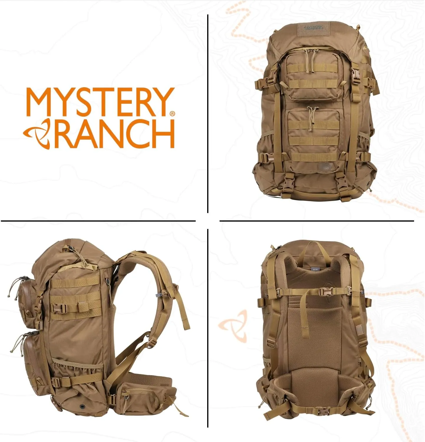 Mystery Ranch Blitz 35 Backpack - Tactical Daypack Molle Hiking Packs, 35L, S/M, Coyote
