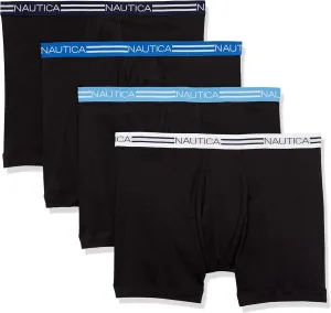 Nautica Men's Classic Cotton 4-Pack Boxer Briefs