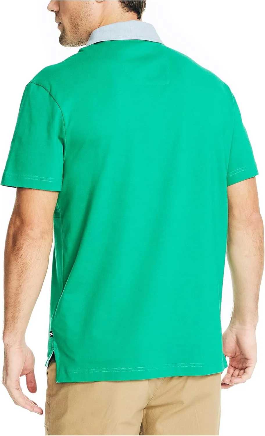 Nautica Men's Classic Fit Rugby Chest-Stripe Polo
