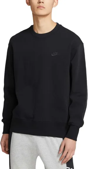 Nike SPORTSWEAR Classic Fleece Crew, BLACK, 4XL-TALL