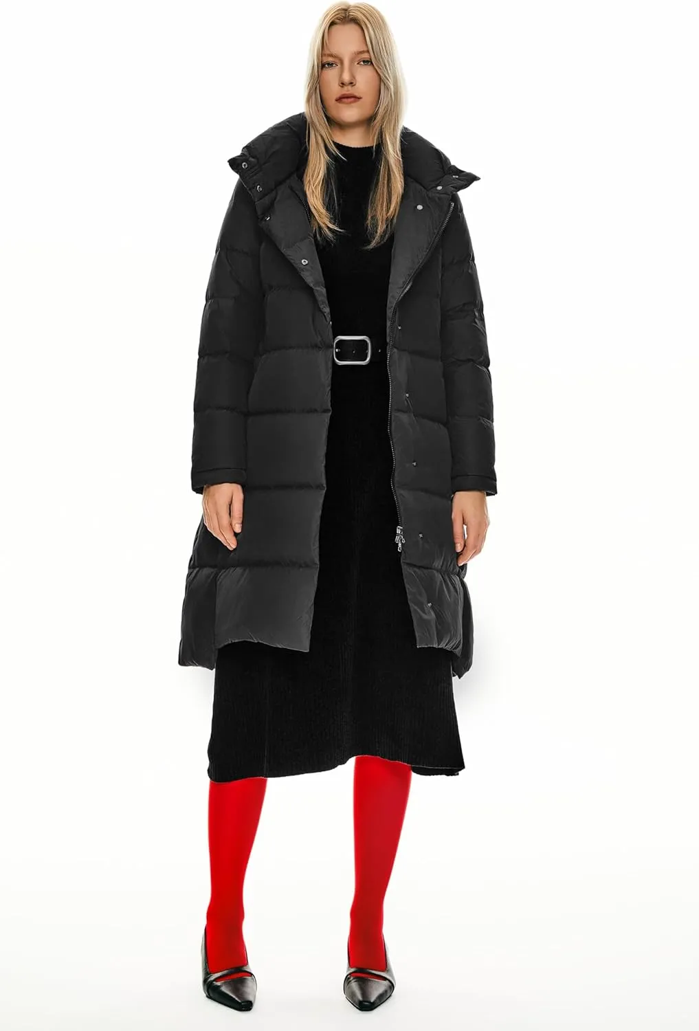 Orolay Women's Hooded Down Jacket Long Winter Coat